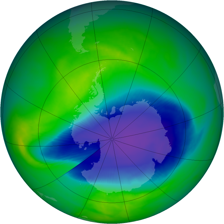 Ozone Map 2007-10-29